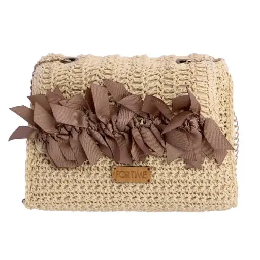 [0RV6452016] Bandolera de Raffia ForTime con Lazos - FORTime