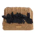 Bandolera de Raffia ForTime con Lazos Negros - FORTime