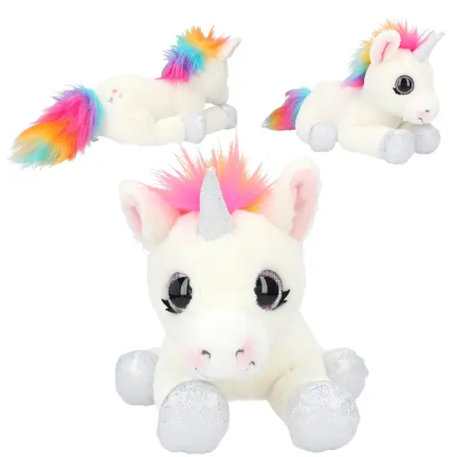 [11493] Peluche Unicornio Tumbado 30 cm - Ylvi