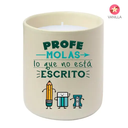[VEL6704] Vela Aromática "Profe Molas lo que no esta Escrito" - L'Informal