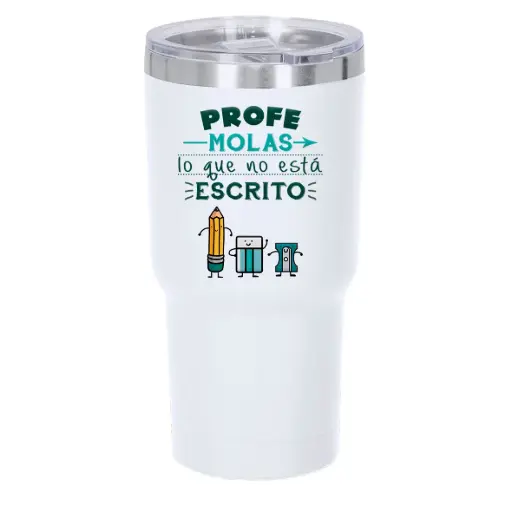[VTB6704] Vaso Térmico "Profe Molas lo que No esta Escrito" - L'Informal