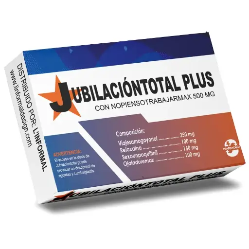 [M1054] Medicamentos de Broma JUBILACION TOTAL PLUS - Pharmacoña