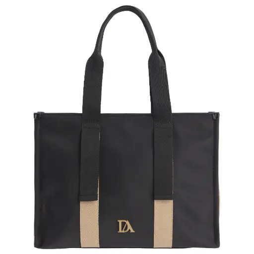 [0RI7804001] Shopper Negro - Don Algodón