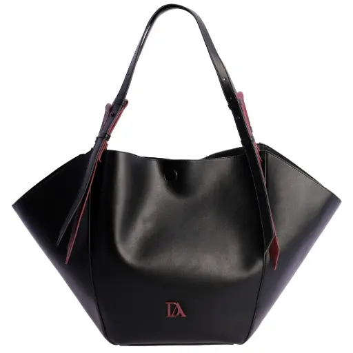 [0RI7817001] Shopper Negro - Don Algodón