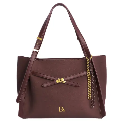 [0RI7820055] Bolso Hombro Burdeos C/B - Don Algodón