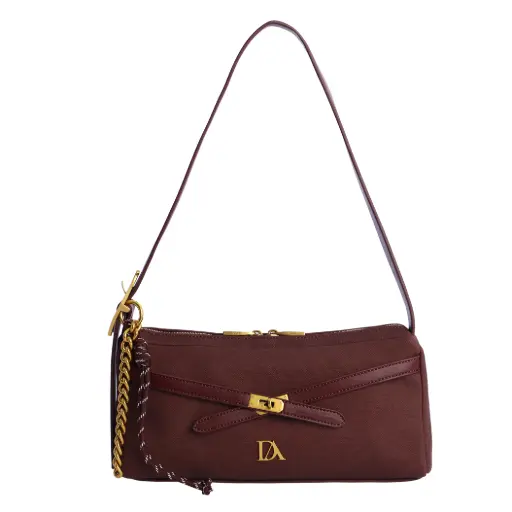 [0RI7819055] Bolso Mano Burdeos - Don Algodón