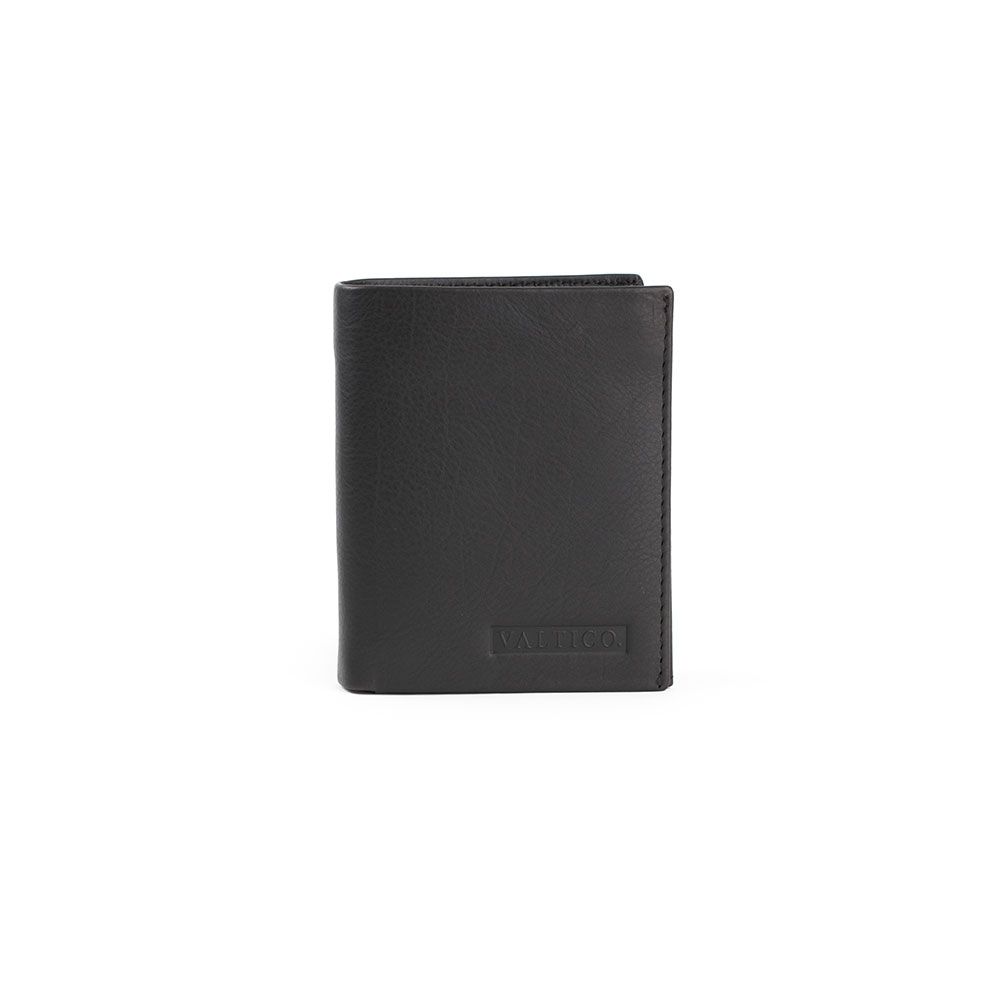 Cartera De Piel Para Hombre Color Negro - Valtico