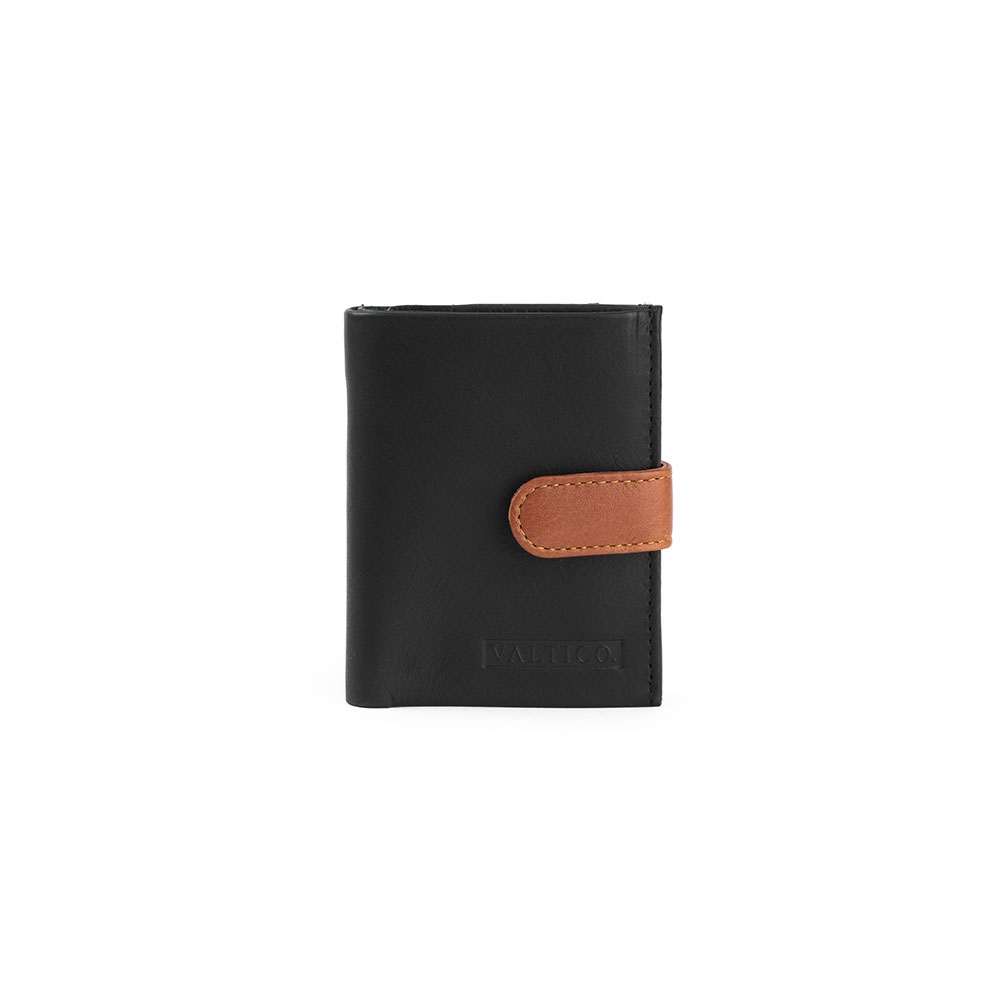 Cartera De Piel Para Hombre Color Negro - Valtico