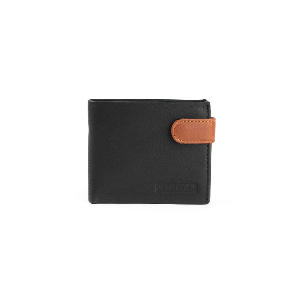 Cartera De Piel Para Hombre Color Negro - Valtico