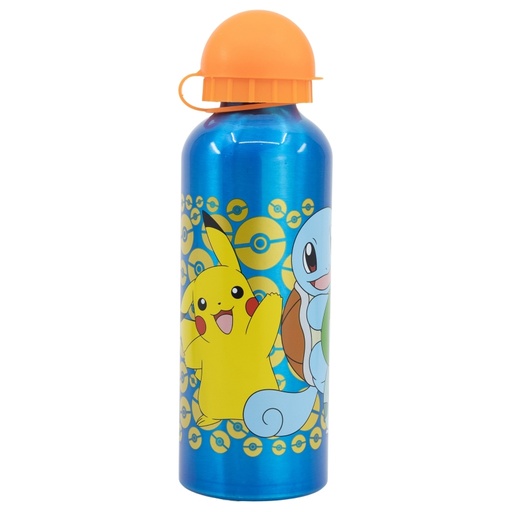 [ST_08090] Botella De Aluminio Térmico Color Azul - Pokemon